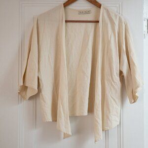 Na Nin Bobbie Raw Silk Tie Top